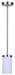 Canarm - IPL1234A01BN-FO - One Light Pendant - Britton - Brushed Nickel