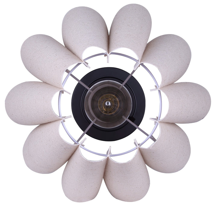 Canarm - ITL1239A23BK - One Light Table Lamp - Iris - Matte Black