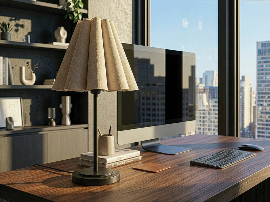 Canarm - ITL1239A23BK - One Light Table Lamp - Iris - Matte Black