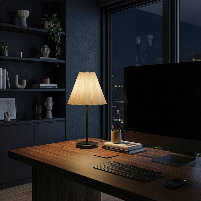 Canarm - ITL1239A23BK - One Light Table Lamp - Iris - Matte Black