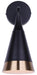 Canarm - IWF1240A01BKG - One Light Wall Sconce - Noiré - Matte Black + Gold