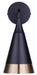 Canarm - IWF1240A01BKG - One Light Wall Sconce - Noiré - Matte Black + Gold