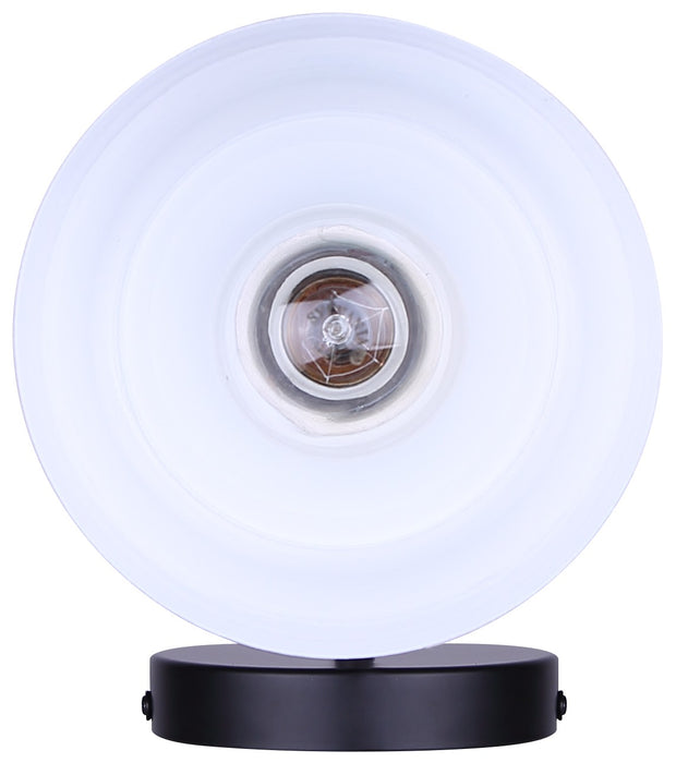 Canarm - IWF1240A01BKG - One Light Wall Sconce - Noiré - Matte Black + Gold