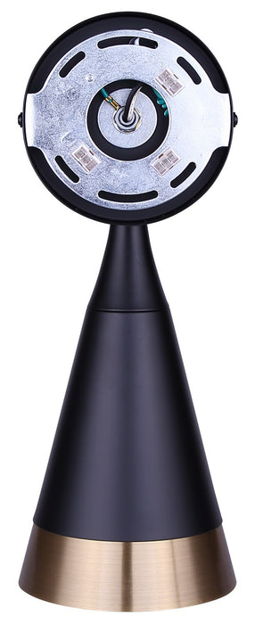 Canarm - IWF1240A01BKG - One Light Wall Sconce - Noiré - Matte Black + Gold