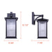 Canarm - IOL766BK - One Light Outdoor Down Light - Fernie - Matte Black