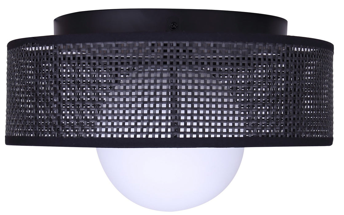 Canarm - IFM2295B12BK - One Light Flush Mount - Thane - Matte Black