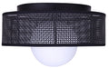Canarm - IFM2295B12BK - One Light Flush Mount - Thane - Matte Black
