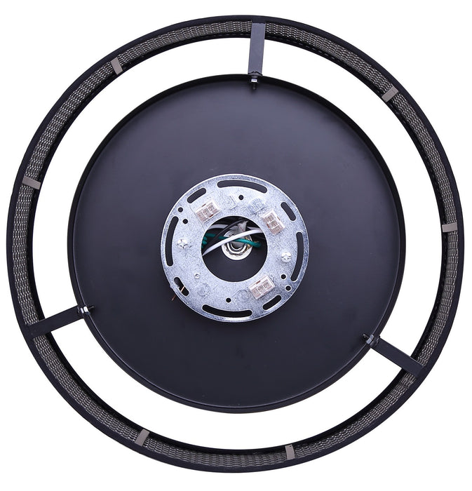 Canarm - IFM2295B12BK - One Light Flush Mount - Thane - Matte Black