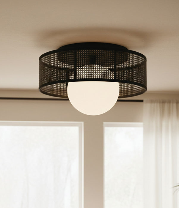 Canarm - IFM2295B12BK - One Light Flush Mount - Thane - Matte Black