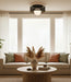 Canarm - IFM2295B12BK - One Light Flush Mount - Thane - Matte Black