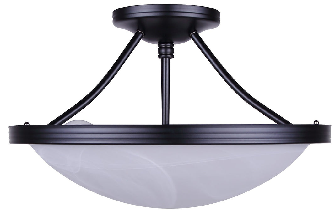 Canarm - ISF41BK - Three Light Semi-Flush Mount - Devon - Matte Black