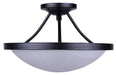 Canarm - ISF41BK - Three Light Semi-Flush Mount - Devon - Matte Black
