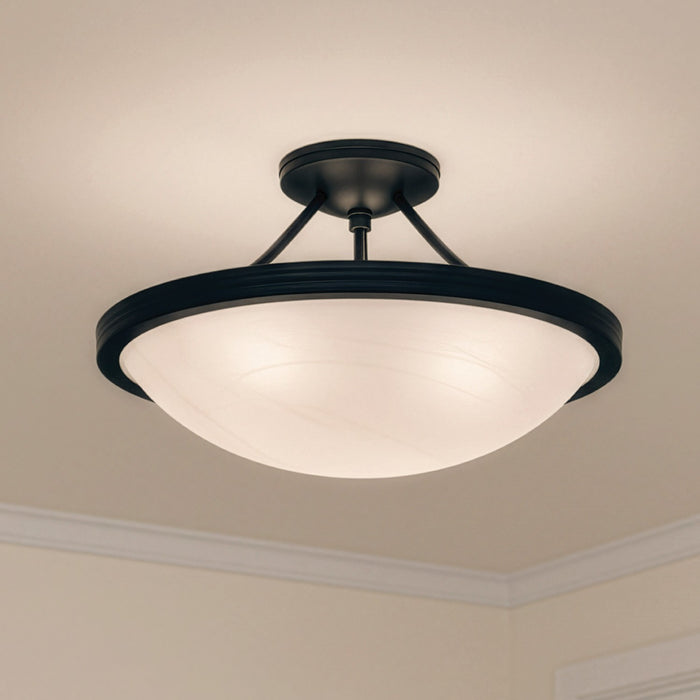 Canarm - ISF41BK - Three Light Semi-Flush Mount - Devon - Matte Black