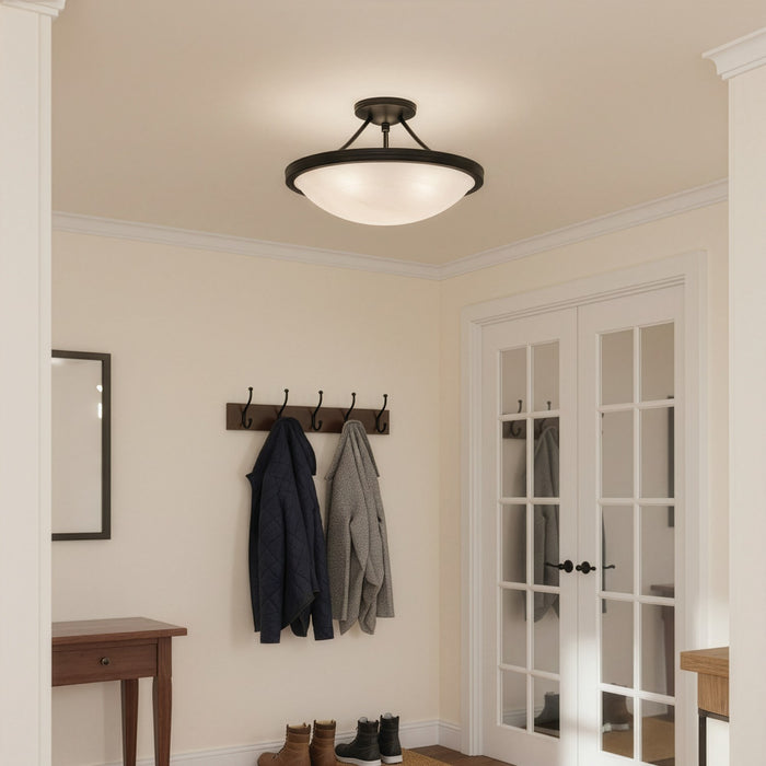 Canarm - ISF41BK - Three Light Semi-Flush Mount - Devon - Matte Black
