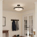 Canarm - ISF41BK - Three Light Semi-Flush Mount - Devon - Matte Black