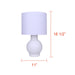 Canarm - ITL2292B19WH - One Light Table Lamp - Sable - Matte White