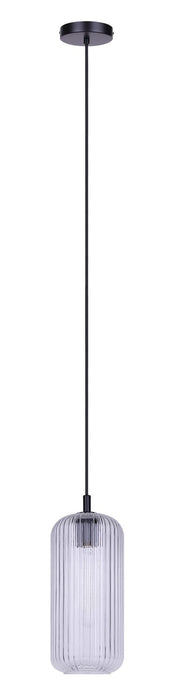 Canarm - IPL1250A01BK-CR - One Light Pendant - Malek - Matte Black