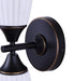 Canarm - IWF2274B02BK - Two Light Wall Sconce - Draven - Matte Black + White