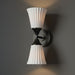 Canarm - IWF2274B02BK - Two Light Wall Sconce - Draven - Matte Black + White