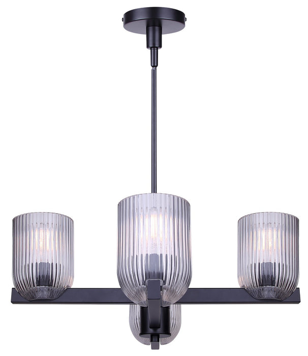 Canarm - ICH1243A04BK - Four Light Chandelier - Renzo - Matte Black