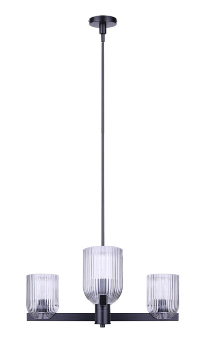 Canarm - ICH1243A04BK - Four Light Chandelier - Renzo - Matte Black