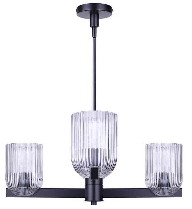 Canarm - ICH1243A04BK - Four Light Chandelier - Renzo - Matte Black