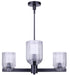 Canarm - ICH1243A04BK - Four Light Chandelier - Renzo - Matte Black