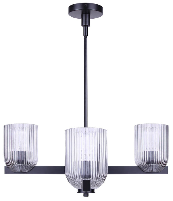 Canarm - ICH1243A04BK - Four Light Chandelier - Renzo - Matte Black