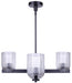 Canarm - ICH1243A04BK - Four Light Chandelier - Renzo - Matte Black