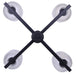Canarm - ICH1243A04BK - Four Light Chandelier - Renzo - Matte Black