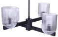 Canarm - ICH1243A04BK - Four Light Chandelier - Renzo - Matte Black