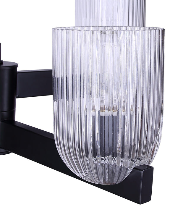 Canarm - ICH1243A04BK - Four Light Chandelier - Renzo - Matte Black