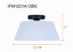 Canarm - IFM1201A13BK - One Light Flush Mount - Aspen - Black
