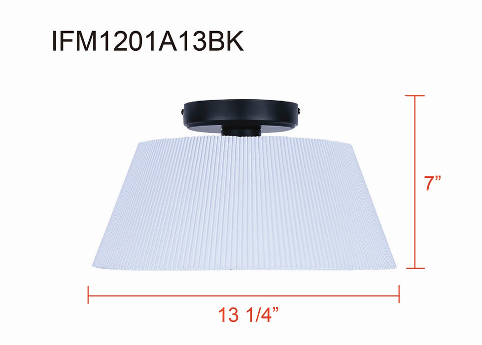 Canarm - IFM1201A13BK - One Light Flush Mount - Aspen - Black