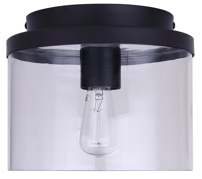 Canarm - IFM1234A09BK - One Light Flush Mount - Britton - Matte Black