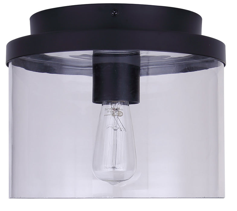 Canarm - IFM1234A09BK - One Light Flush Mount - Britton - Matte Black