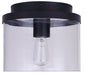 Canarm - IFM1234A09BK - One Light Flush Mount - Britton - Matte Black