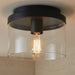 Canarm - IFM1234A09BK - One Light Flush Mount - Britton - Matte Black