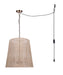 Canarm - IPL2270B03GD18 - Three Light Pendant - Manille - Gold + Natural Rattan