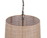 Canarm - IPL2270B03GD18 - Three Light Pendant - Manille - Gold + Natural Rattan