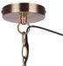 Canarm - IPL2270B03GD18 - Three Light Pendant - Manille - Gold + Natural Rattan