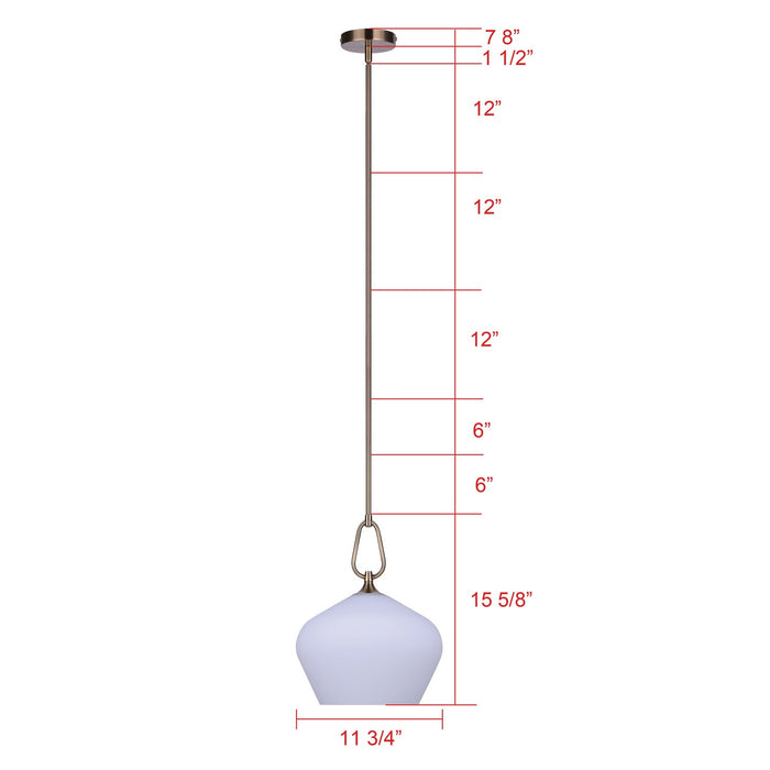 Canarm - IPL2258B01GD - One Light Pendant - Gia - Gold
