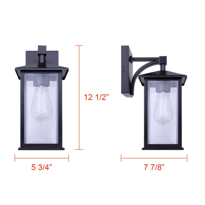 Canarm - IOL768BK - One Light Outdoor Down Light - Rossland - Matte Black
