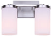 Canarm - IVL1234A02BN-FO - Two Light Vanity - Britton - Brushed Nickel