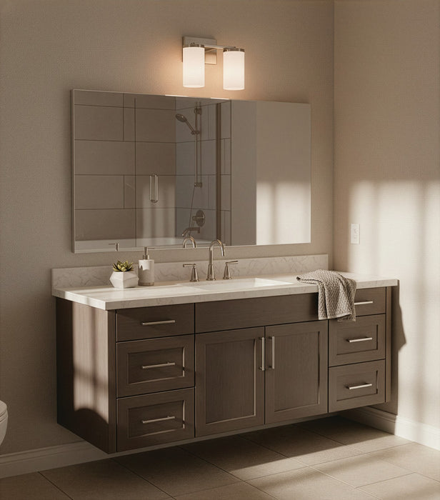 Canarm - IVL1234A02BN-FO - Two Light Vanity - Britton - Brushed Nickel