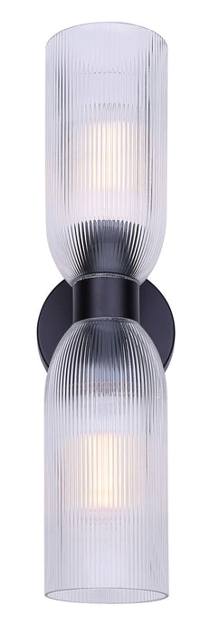 Canarm - IWF1252A02BK - Two Light Wall Fixture - Omarion - Matte Black