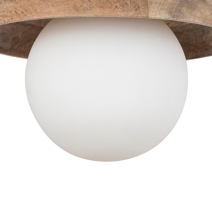 Canarm - IPL2271B01NA - One Light Pendant - Maeva - Natural Wood + Black