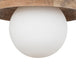 Canarm - IPL2271B01NA - One Light Pendant - Maeva - Natural Wood + Black