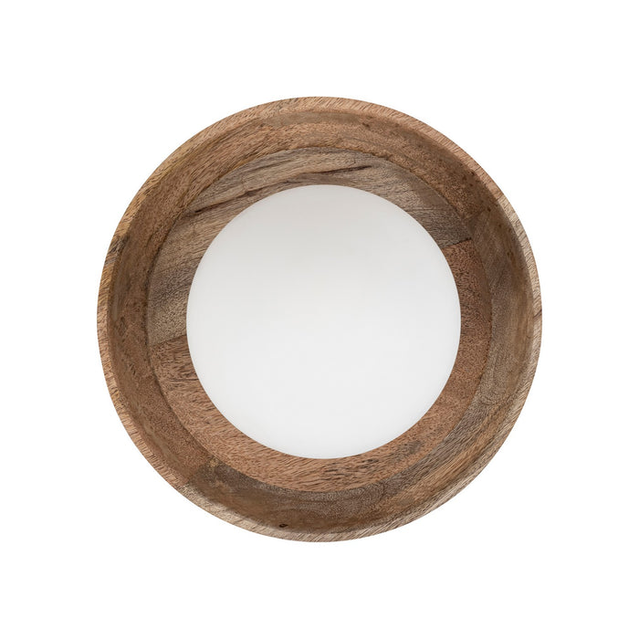Canarm - IPL2271B01NA - One Light Pendant - Maeva - Natural Wood + Black