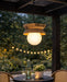 Canarm - IPL2271B01NA - One Light Pendant - Maeva - Natural Wood + Black
